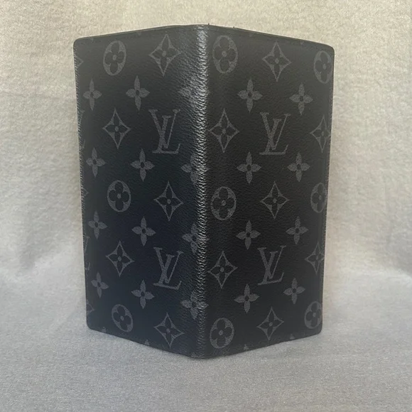 Louis Vuitton Monogram Eclipse Brazza Canvas Long Black Compact Wallet - Picture 3 of 15